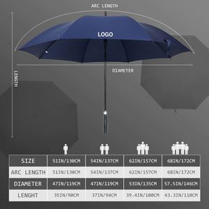 Paraguas de Golf Clásico Grande con Logotipo Personalizado, Protección Impermeable Totalmente Automática, Doble Capa de Poliéster y Goma, Uso Promocional, 105 cm - Product Image 2