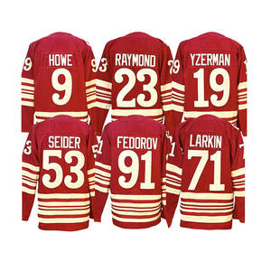 Großhandel Top Stitched Eishockey Trikot 71 Dylan Larkin 13 Pavel Datsyuk 9 Howe 23 Raymond 19 Yzerman 53 Seider 88 Kane - Product Image 4