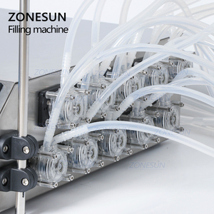ZONESUN ZS-YTPP10B 10-Kopf-Flüssigkeitsabfüllmaschine für Parfümfläschchen mit Peristaltikpumpe, 50ml Kleinflaschen-Abfüllmaschine - Product Image 4