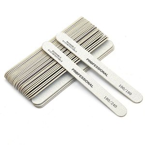 Limes à ongles en bois professionnelles, tampons de ponçage 100/180/240 double face, non électriques, pour manucure, pédicure et pointes de gel UV en salon - Product Image 5