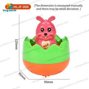 2024 Wholesale 2 In 1 Baby Car Toy Colorful Easter Egg With Car Toy Cartoon Cute Press Rabbit Car Easter Party Gift For Kids