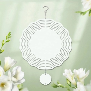 กังหันลมแบบซับลิเมชั่น DIY สองด้าน ขนาด 8 นิ้ว 10 นิ้ว สำหรับตกแต่งสวน - Product Image 3