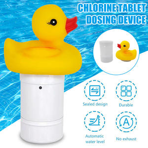 Equipo de piscina Dispensador automático de dibujos animados Flotador Caja de medicina Pato Flotador <span class=keywords><strong>Pastillas</strong></span> Caja dispensadora de piscina - Product Image 4