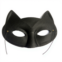 Demi-visage en plastique drôle masque de fête pour la fête fournitures de vacances carnaval mascarade Costume Cosplay Halloween accessoire bricolage artisanat