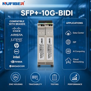 Module optique SFP+ BIDI 10G de qualité opérateur, 20 km, 1270/1330 nm, Simplex <span class=keywords><strong>LC</strong></span>, <span class=keywords><strong>solution</strong></span> d'infrastructure réseau pour les systèmes Nufiber - Product Image 4