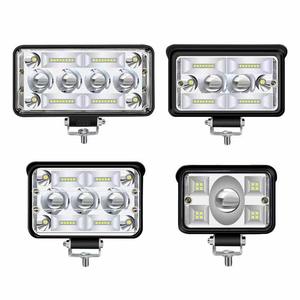 Phare de travail <span class=keywords><strong>LED</strong></span> laser bicolore 12-80V, projecteur <span class=keywords><strong>longue</strong></span> <span class=keywords><strong>portée</strong></span> 500M, faisceau blanc <span class=keywords><strong>et</strong></span> jaune, feu <span class=keywords><strong>antibrouillard</strong></span> tout-terrain pour camion, VTT, SUV - Product Image 1