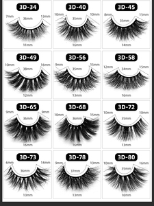 Pestañas de Visón Hechas a Mano 100% con Cabello Humano en Tiras, 20-25mm, Pestañas Punto a Punto, Venta al por Mayor de Pestañas <span class=keywords><strong>Postizas</strong></span> - Product Image 4