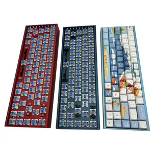لوحة مفاتيح ألومنيوم أنودة مخصصة متعددة الألوان, لوحة مفاتيح ميكانيكية بتحكم رقمي باستخدام الحاسوب