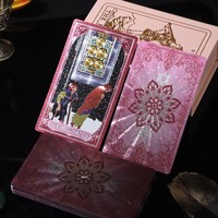Jeu de tarot Universal Rider Gold Foil, imperméable, en PET, ensemble complet avec cartes imprimées en couleur, jeu de société