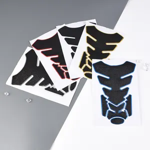 Voor Motorfiets Elektrische Fiets Bromfiets Scooter Brandstoftank Decoratieve Decals 3D Vlam Schedel Stickers Fishbone