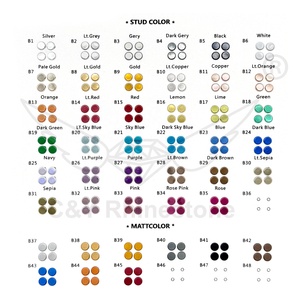 CY 6 Tachas Metálicas Redondas de Base Plana, Contas Planas e Strass para DIY, Contas de Imitação, Decoração de Jeans e Vestuário - Product Image 3