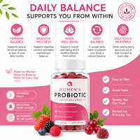 Gummies Probiotiques pour Femmes Rainwood OEM Complément Alimentaire pour la Santé Féminine Marque Privée