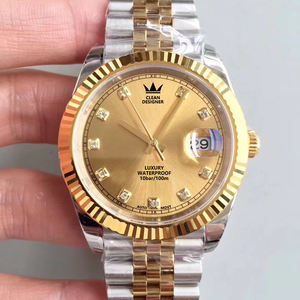 Montres mécaniques 2 tons de designer de luxe de haute qualité pour hommes, mouvement automatique 3235, verre saphir, affichage du calendrier - Product Image 3