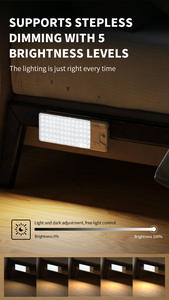 现代室内厨房超薄 LED 灯带 USB 充电式 ABS 智能柜，带应用程序控制，白色，带运动传感器 - Product Image 2