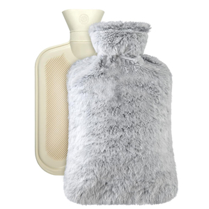 Bolsa de Agua Caliente de Caucho Natural Premium y Felpa Suave, con Relleno de Agua, para Aliviar Dolores Menstruales - Product Image 1