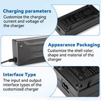 Chargeur de batterie lithium-ion professionnel C150 54,6V 3A, conception durable pour moto électrique et véhicules de loisirs