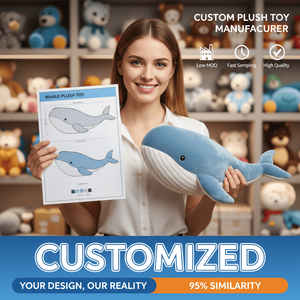 Peluche de Ballena Columna Personalizado, Mascota de Peluche Suave y Adorable, Muestras Rápidas, Fabricante OEM ODM, Nueva Promoción en Venta - Product Image 2