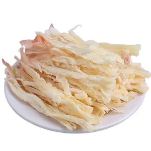 China Fabricante Fábrica Preço Personalizado Temperado Bulk Squid Seco Snack Congelado Seco Shredded Squid tira