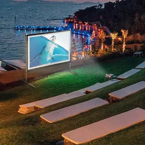 200Inch Outdoor Projector Scherm Met Standaard Voor Outdoor Film Projectiescherm