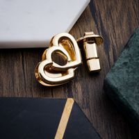 Sac à main fermoir en forme de cœur, accessoires pour quincaillerie, sac à main, 10-30mm, fermoir torsadé