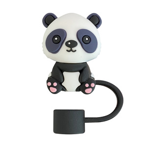 DAMAI lindo 3D estéreo para conejo Panda tapa de <span class=keywords><strong>paja</strong></span> tapón de polvo de plástico para pajitas de 10mm Topper consejos cubierta encantos para accesorios de Bar - Product Image 6