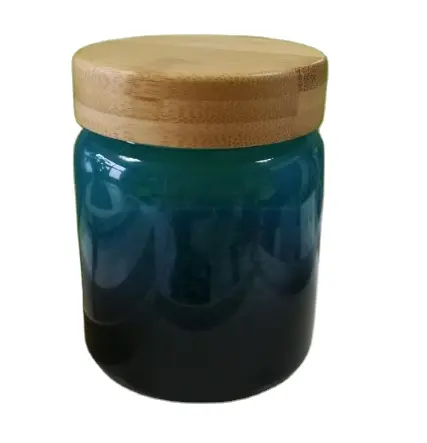 Hot Selling Hermetische Groothandel Glazen Pot Houten Deksel Glas Opslag Potten
