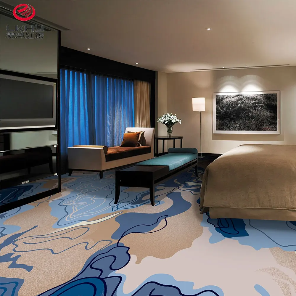 Design personalizzato Ebay soggiorno tappeto pavimento soggiorno tappeto pavimento luce Hotel di lusso tappeto stampato
