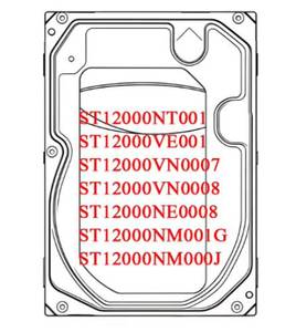 ฮาร์ดดิสก์อีนเตอร์ไพรส์ 12TB รุ่น ST12000NT001 ST12000VE001 ST12000VN0007 ST12000VN0008 ST12000NE0008 ST12000NM001G ST12000NM000J - Product Image 1