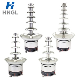 Fontaine à <span class=keywords><strong>chocolat</strong></span> <span class=keywords><strong>professionnelle</strong></span> en acier inoxydable 304, température numérique, 4 à 7 niveaux, électrique, 300W - Product Image 1