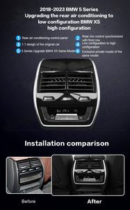 Panel de pantalla de Control de CA trasero para coche, sistema de aire acondicionado automotriz Interior, tablero climático para <span class=keywords><strong>BMW</strong></span> <span class=keywords><strong>X5</strong></span> X6 X7 2019-2024 - Product Image 4