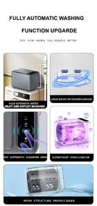 เครื่องซักผ้าพกพาขนาดเล็กแบบพับได้ ฝาบน อัตโนมัติ ใช้ไฟฟ้า สำหรับซักรองเท้า ชุดชั้นใน เสื้อผ้าเด็ก ถุงเท้า ออลอินวัน ทำจากพลาสติก - Product Image 6