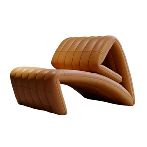 Sofá <span class=keywords><strong>cama</strong></span> convertible moderno, sillón plegable tapizado, sillón otomano ajustable de cuero, sillón curvo para hoteles - Product Image 1