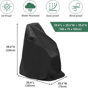 Funda para Silla de Ruedas Eléctrica OEM con Cierre y Cordón Ajustable, 420D Oxford Impermeable, Protege Contra Lluvia, Viento, Polvo, Sol y Rayos UV - Product Image 3