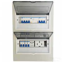 Boîtier de disjoncteur encastré en plastique Huaxing LPZ30, boîte de distribution MCB, boîtier IP43 pour usage intérieur, 60A 12S