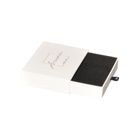 Boîte coulissante moderne haut de gamme en EVA avec insert personnalisé et revêtement UV pour cartes de crédit, emballage de luxe pour cadeaux d'entreprise