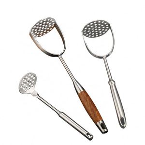 Utensilio de Cocina Manual de Acero Inoxidable para el Hogar, Prensa Manual para Apretar Papas y Ajo, Ideal para Bebés - Product Image 1