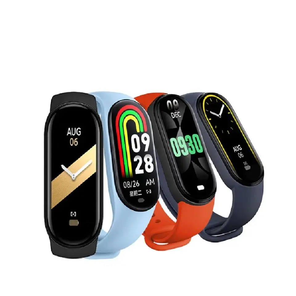 2024 Popular Mi Band 8 reloj inteligente M8 M7 M6 M5 M4 banda inteligente Fitness Smartband Mi pulsera M 8 Smartwatch M8