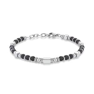 For Hot Sale Anniversary Black Frosted Blue Pine Nets Purple Emperor Loosen Hand Unisex Stainless Steel Beads <strong>Bracelet</strong> <strong>String</strong> - Product Image 2