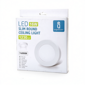 LED Slim Round Ceiling Light 16W 1230LM 6000K Day Light - Product Image 2