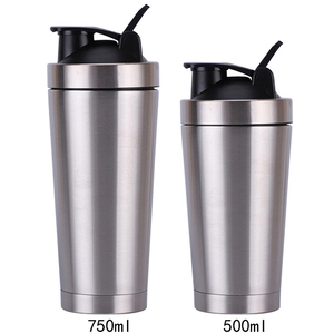 Bouteilles shaker isothermes en métal en gros, 25 oz, en acier inoxydable, pour mélanges protéinés, pré-entraînement, gym - Product Image 3
