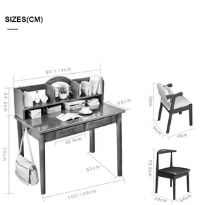 Trắng đơn giản máy tính/máy tính xách tay/PC bảng nhà văn phòng nghiên cứu Bàn đồ nội thất bằng gỗ anh - Product Image 3
