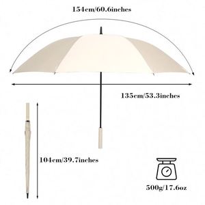 Parapluie de golf personnalisé en sublimation, vente en gros d'usine, impressions de logo sur mesure, parapluie promotionnel coupe-vent pour la pluie - Product Image 2