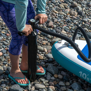 Bomba de aire manual de alta presión de un solo sentido para bote inflable, tienda de campaña, tabla de surf y paddleboard - Product Image 2