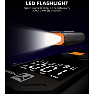 เครื่องจั๊มพ์สตาร์ทรถยนต์แบบพกพาขนาดกะทัดรัด 1800A พร้อมพาวเวอร์แบงค์ ลิเธียมบูสเตอร์ที่ปลอดภัยเป็นพิเศษ ชาร์จเร็วผ่าน USB-C พร้อมปั๊มลม สำหรับเครื่องยนต์เบนซิน 8.0 ลิตร - Product Image 3