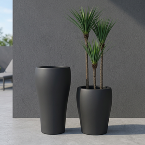 Fiberglass Modern American Antique Eco-Friendly Flower <b>Planter</b> Drainage Hole Durable Lightweight Indoor/<b>Outdoor</b> Home Hotel Mall - Product Image 1