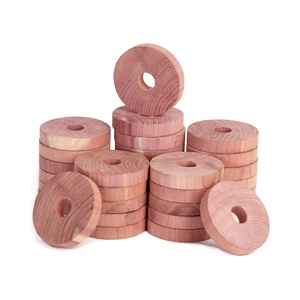 Cheap Price Wooden Natural <b>Red</b> Cedar Ring hang on a Coat Hanger and Prevent Moths Maturally - Product Image 1