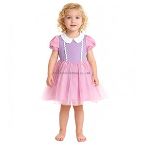 Vestido de Princesa Kerui para Niñas, Vestido Floral de Verano para Fiesta con Manga de Pétalo, Cuello Redondo, Hasta la Rodilla para Niñas - Product Image 4