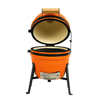 Auplex Mini 13 pouces, style Kamodo moderne, fumoir en céramique Kamado pour barbecue et fumoir en plein air