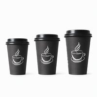 Gobelet à café jetable à simple paroi, logo imprimé, vente en gros, OEM, écologique, biodégradable, épaissi, robuste, 12oz 14oz 16oz