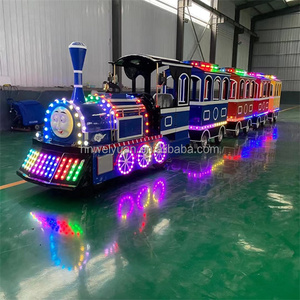 Tren Turístico Personalizado, Locomotora de Vapor Eléctrica sin Rieles, Tren de Madera para Niños en Venta para Parques Temáticos y Jardines - Product Image 2